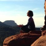 Woman having meditation