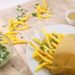 paper-wrapped fries